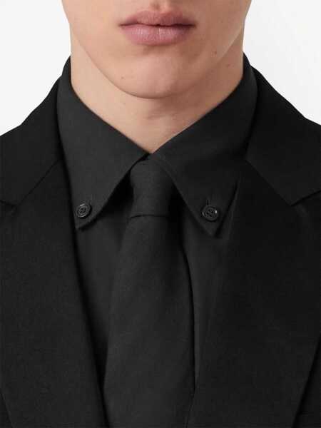 Sacouri Burberry Wool Embroidered Blazer With Peak Lapel Black Barbati (BM 13745837) 5