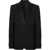 Burberry Wool Embroidered Blazer With Peak Lapel Black