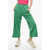 Palm Angels Track Flared Pants With Contrasting Side Bands Green