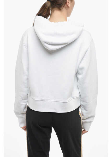 Bluze de trening Palm Angels Tw-Tone Hoodie With Rhinestoned Black & White Femei (BM 13746281) 2