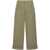 ETRO Cropped Wide Leg Jeans With Cuffs Military Green