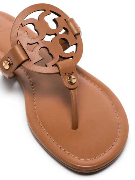 Sandale Tory Burch Tory Burch Miller Leather Sandals Brown Femei (BM 13747019) 4