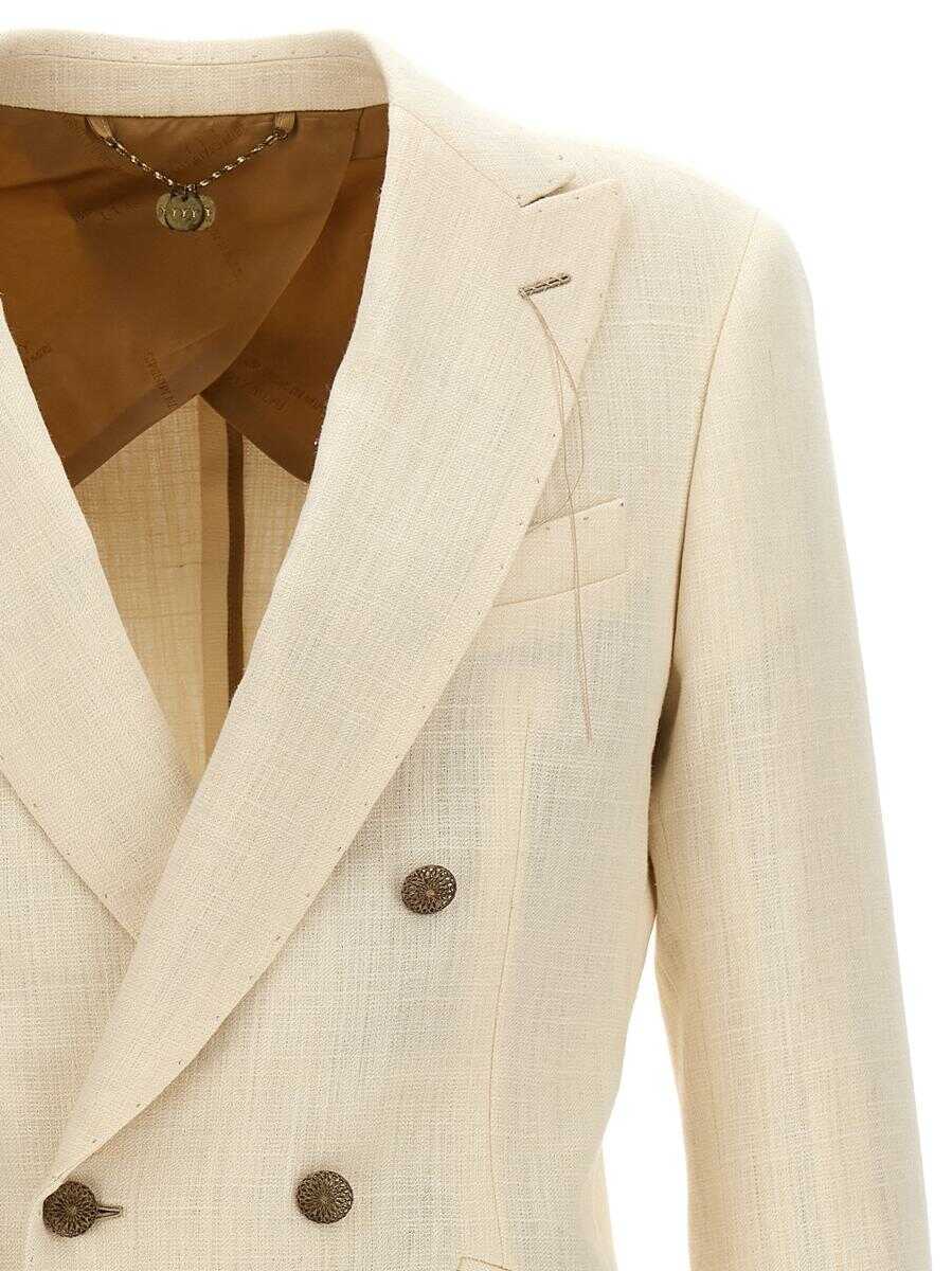 Geci Maurizio Miri Maurizio Miri Double-Breasted Blazer  WHITE Barbati (BM 13751765) 3