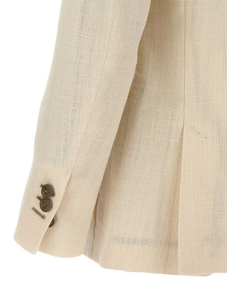 Geci Maurizio Miri Maurizio Miri Double-Breasted Blazer  WHITE Barbati (BM 13751765) 4