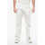 Alexander McQueen Multipocketed Straight Fit Cotton Denims 26Cm White