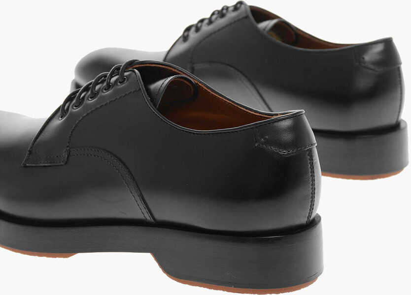 Pantofi Oxford Ermenegildo Zegna Platform Sole Udine Leather Derby Shoes Black Barbati (BM 13752398) 2