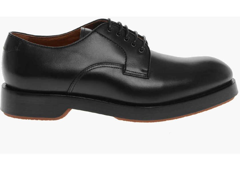 Pantofi Oxford Ermenegildo Zegna Platform Sole Udine Leather Derby Shoes Black Barbati (BM 13752398) 3