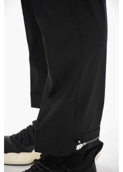 Pantaloni casual Neil Barrett Slim Fit Barrett Metal Pants With Belt Loops Black Barbati (BM 13752482) 3