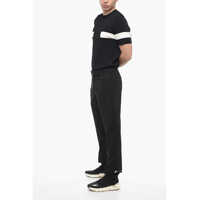 Pantaloni casual Neil Barrett pentru Barbati - Pantaloni casual Neil Barrett Slim Fit Barrett Metal Pants With Belt Loops Black Barbati (BM 13752482) - B-mall.ro