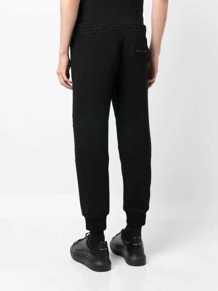 Pantaloni casual Neil Barrett Low-Waist Skinny Fit Neoprene Biker Pants Black Barbati (BM 13752491) 4