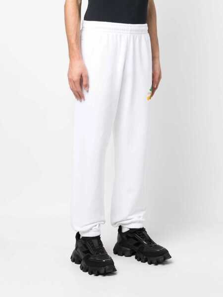 Pantaloni de trening Off-White Cotton Brush Arrow Sweatpants With Graphic Print White Barbati (BM 13752671) 4