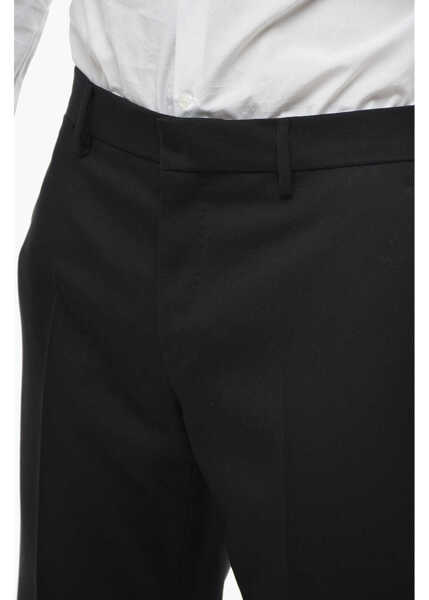 Pantaloni eleganti Versace Wool Cigarette Pants With Pleats Black Barbati (BM 13752746) 3