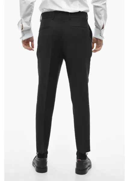 Pantaloni eleganti Prada Mohair Blend Kid Pants With 4 Pockets Black Barbati (BM 13752749) 2