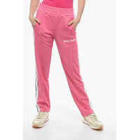 Pantaloni casual Contrast Side Bands Track Pants With Ankle Zipped Femei