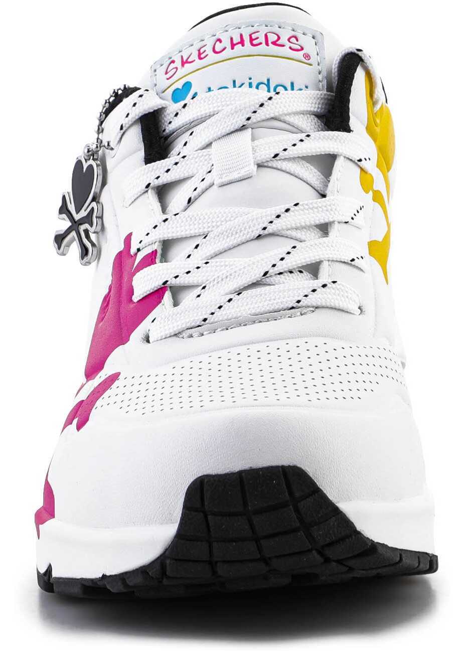 Sneakers SKECHERS Crossing Hearts White Femei (BM 13753103) 2