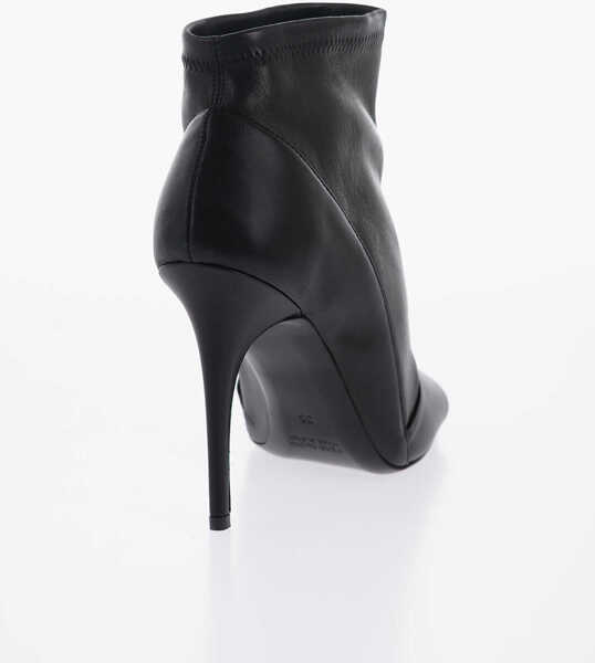 Botine BRUNO FRISONI Leather Beauty Ankle Boots With Open Toe 10,5Cm Black Femei (BM 13753757) 2