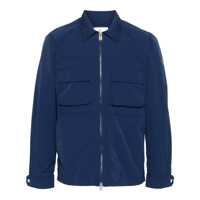Camasi de blugi WOOLRICH CRINKLE BLUE SHIRT-STYLE JACKET Barbati