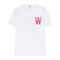 Tricouri Woolrich WOOLRICH FLAG WHITE T-SHIRT
