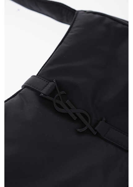 Genti de mana Saint Laurent Nylon 5A7 Shoulder Bag With Monogram Closure Black Barbati (BM 13771115) 1