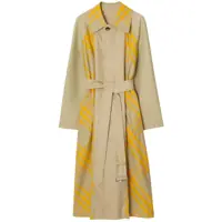 Geci Burberry Checked Reversible Trench-Coat Femei