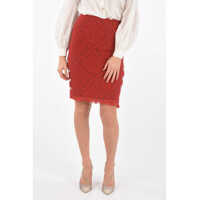 Fuste lungi High-Rise Brocade Longuette Femei