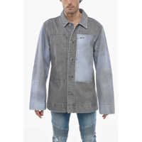 Geci de blugi Two-Toned Denim Jacket With Loose Fit Barbati