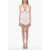 DAVID KOMA Cut-Out Metal Flower Sheath Dress With V Bottom Pink