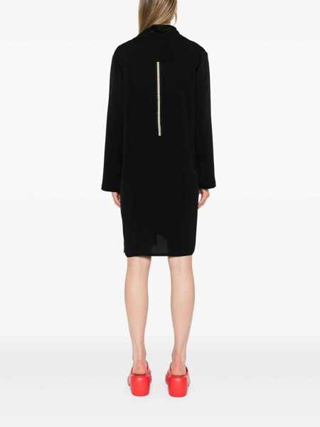 Rochii IBRIGU Ibrigu Georgette Wrapped Dress Clothing Black Femei (BM 13779365) 4