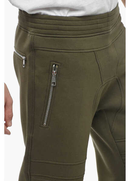 Pantaloni casual Neil Barrett Low Wiasted Skinny Fit Biker Pants Green Barbati (BM 13796102) 3