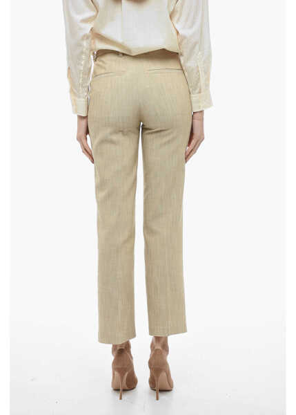 Pantaloni casual Department Five Straight-Leg Plaza Pants Beige Femei (BM 13797005) 2