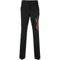 Pantaloni casual Seasonal Wool Blend Graffiti Pants With Embroidery Barbati