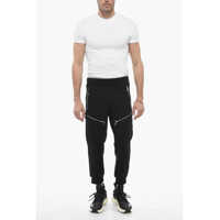 Pantaloni casual Neil Barrett pentru Barbati - Pantaloni casual Neil Barrett Low-Wasit Skinny Fit Biker Pants With Ankle Drawstring Black Barbati (BM 13797290) - B-mall.ro