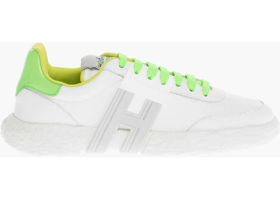 Sneakers Hogan Leather 3R Low-Top Sneakers With Contrasting Details White Femei (BM 13797302) 3