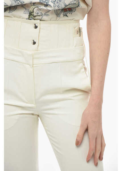 Pantaloni casual Max Mara Basque Murano Pants White Femei (BM 13797341) 3