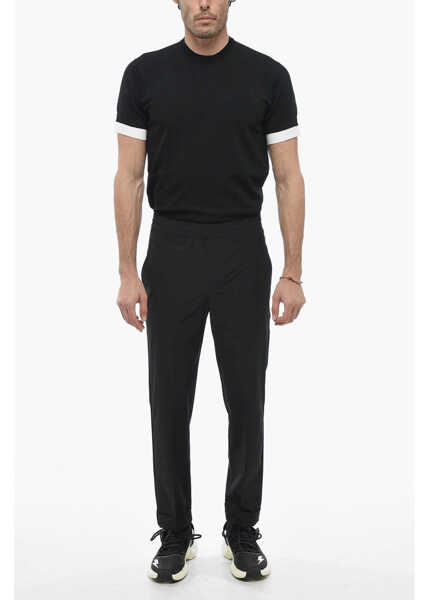 Pantaloni casual Neil Barrett Nylon Rem Pants With Elastic Waistband Black Barbati (BM 13797497) 4