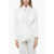 HEBE STUDIO Belted The Girlfriend Asymmetric Blazer White