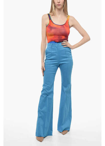 Pantaloni casual SPORTMAX Wide-Leg Augusta Pants Blue Femei (BM 13797578) 4