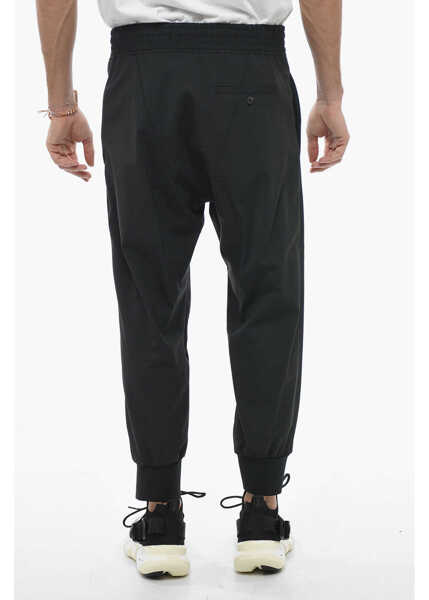 Pantaloni casual Neil Barrett Low-Waist Slouch Fit Charlie Lightweight Pants Black Barbati (BM 13797704) 2