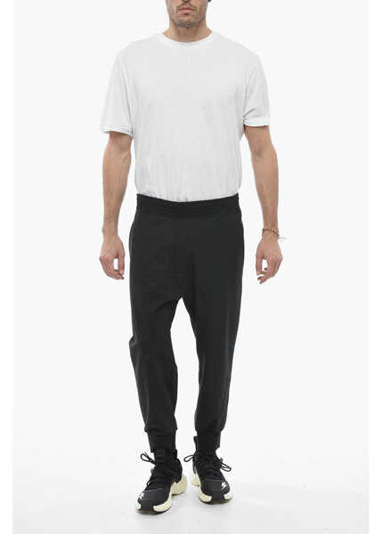 Pantaloni casual Neil Barrett Low-Waist Slouch Fit Charlie Lightweight Pants Black Barbati (BM 13797704) 4