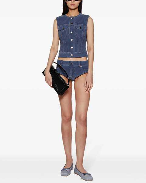 Veste costum Alexander Wang Vest In Denim Trompe-Loeil BLUE Femei (BM 13798013) 2