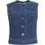 Alexander Wang Vest In Denim Trompe-L'oeil BLUE