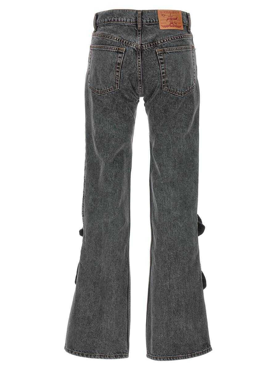 Blugi Y/PROJECT Y/Project Hook And Eye Jeans Black Femei (BM 13799087) 3