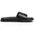 Marc Jacobs Leather Slides With Tone On Tone Logo Black
