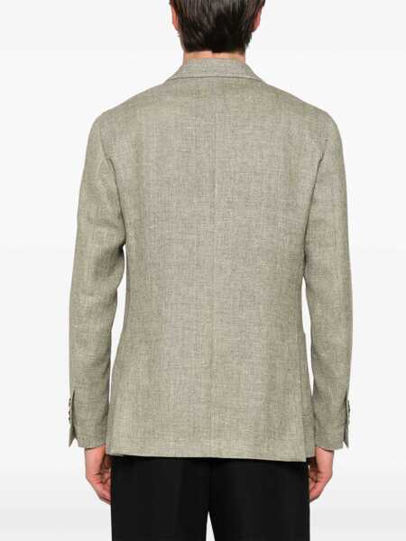 Sacouri Lardini Gray single-breasted blazer Gray Barbati (BM 13833239) 4