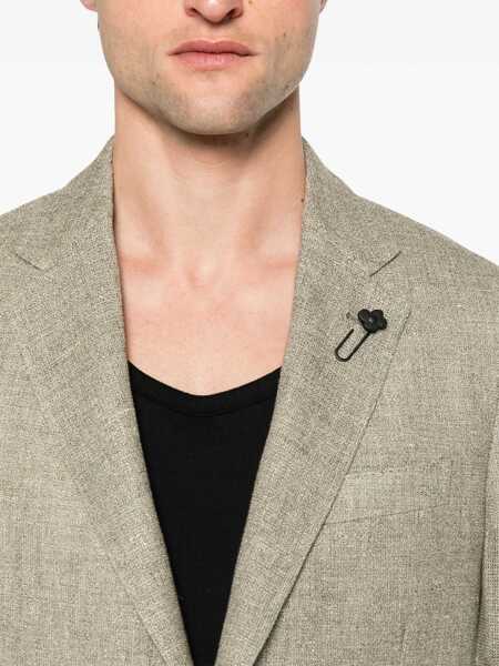 Sacouri Lardini Gray single-breasted blazer Gray Barbati (BM 13833239) 5