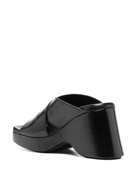Sandale cu platforma Alexander Wang Alexander Wang Float Criss-Cross Wedge Sandal Shoes 001 BLACK Femei (BM 13835507) 3