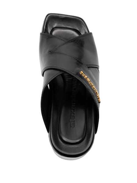 Sandale cu platforma Alexander Wang Alexander Wang Float Criss-Cross Wedge Sandal Shoes 001 BLACK Femei (BM 13835507) 4
