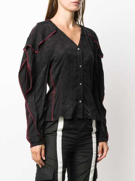 Camasi KOCHE Koch Top With Buttons Black Femei (BM 13843217) 3