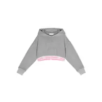 Bluze de trening Gray cropped sweatshirt Fete