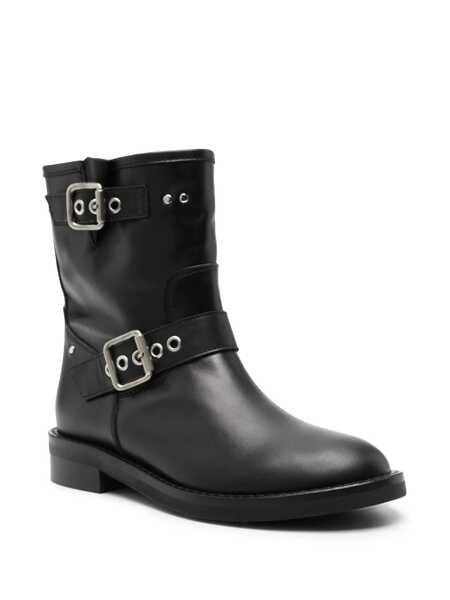 Bocanci Via Roma 15 Black biker boots Black   Femei (BM 13854044) 2